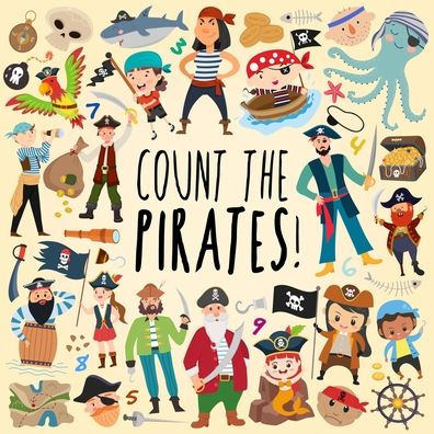 Count The Pirates!: A Fun Picture Puzzle Book For 3-6 Year Olds