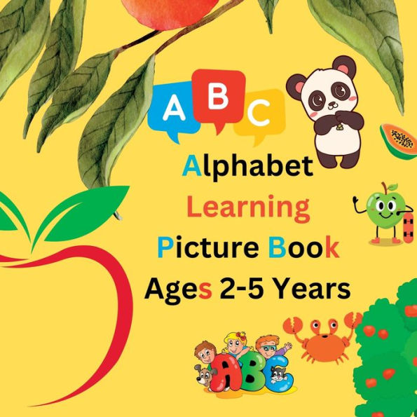 Alphabet Learning Picture Book For Kids Aged 2-5 Years - 9781916554047