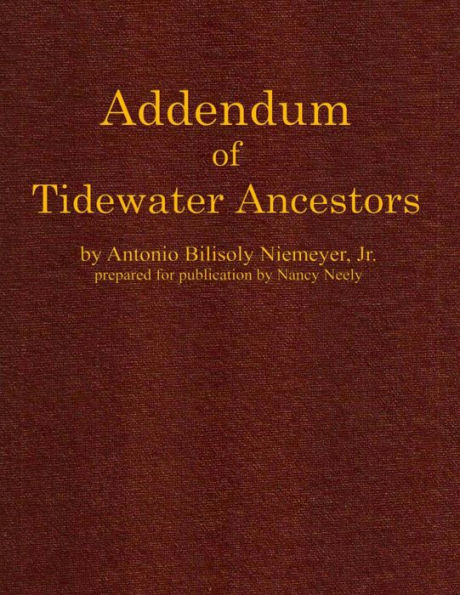Addendum of Tidewater Ancestors