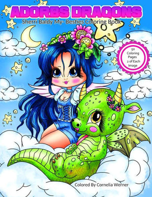 Adorbs Dragons Sherri Baldy My-Besties Coloring Book