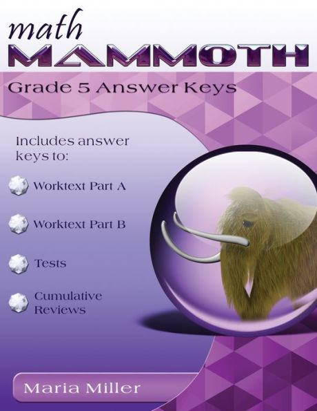 Math Mammoth Grade 5 Answer Keys - 9781954358263