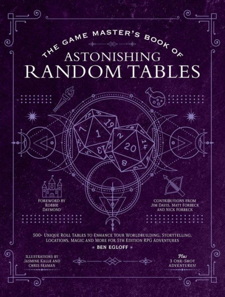 The Game Master's Book Of Astonishing Random Tables: 300+ Unique Roll Tables To Enhance Your Worldbuilding, Storytelling, Locations, Magic And More ... Rpg Adventures (The Game Master Series) - 9781956403251