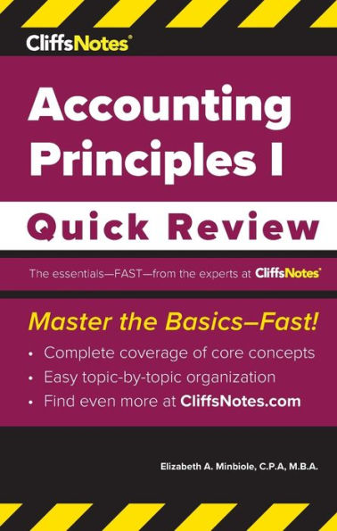 Cliffsnotes Accounting Principles I: Quick Review - 9781957671383