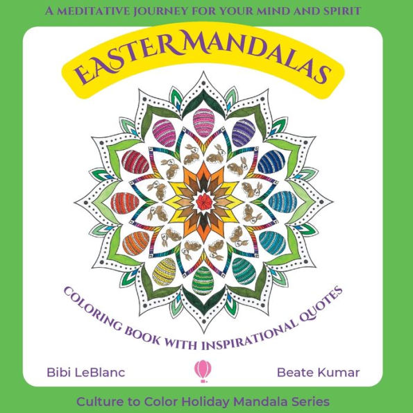 Easter Mandalas - Coloring Book With Inspirational Quotes