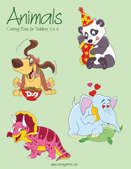 Animals Coloring Book for Toddlers 3 & 4 (Animals for Toddlers)
