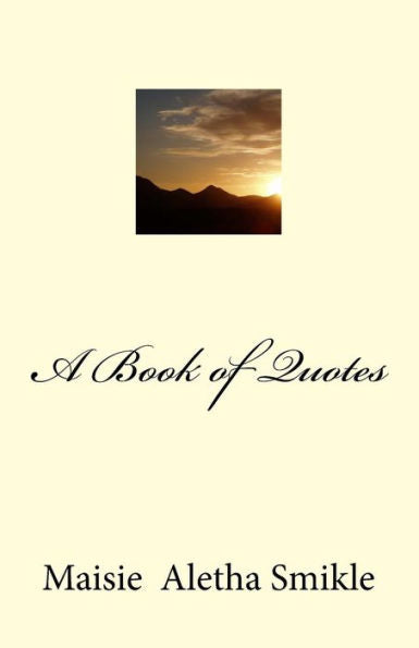 A Book of Quotes