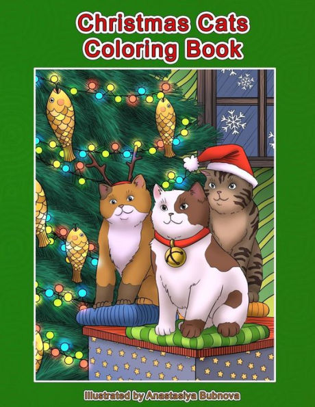Libro para colorear de gatos navideños: Libro para colorear navideño de gatos y gatitos para adultos (Libros para colorear creativos y únicos para adultos)