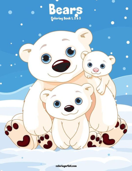 Bears Coloring Book 1, 2 & 3