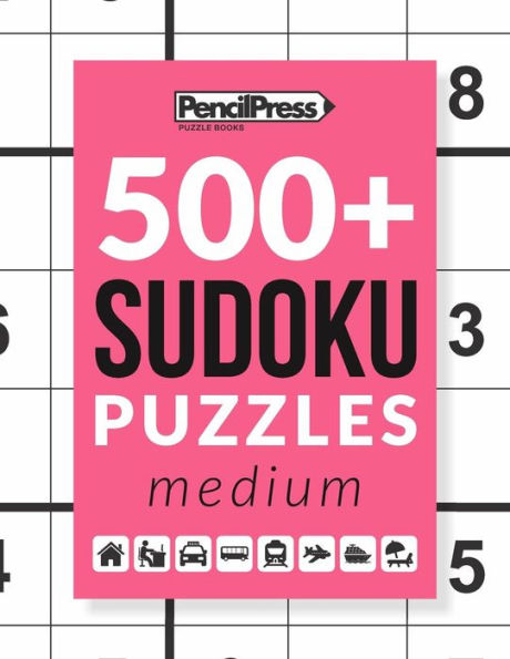 Más de 500 libros de sudokus medianos: Libro de sudokus medianos (con respuestas)