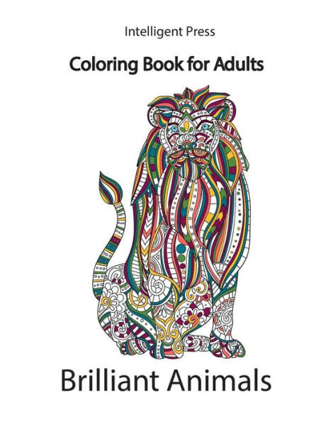 Animales Brillantes: Libro para colorear para adultos