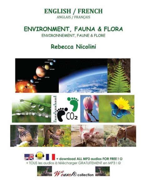 Anglais / Francais: Environnement, Faune &amp; Flore: versión en blanco y negro (Comadreja)