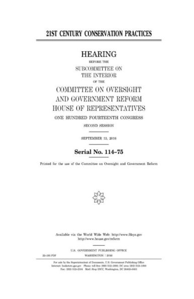 21st century conservation practices