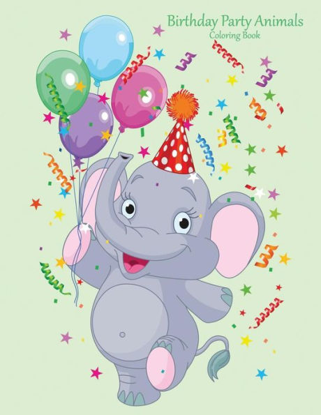 Birthday Party Animals Coloring Book 1