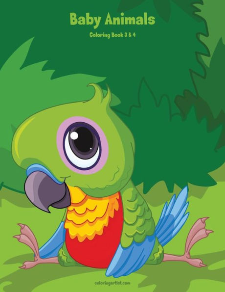 Baby Animals Coloring Book 3 & 4