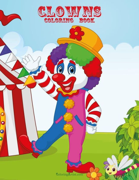 Clowns Coloring Book 1 & 2