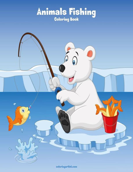 Animals Fishing Coloring Book 1
