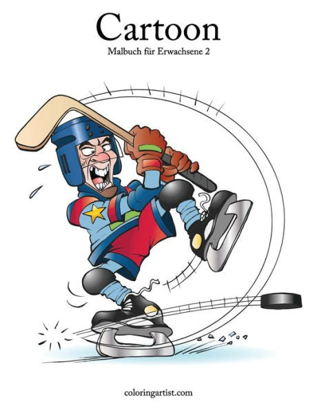 Cartoon-Malbuch für Erwachsene 2 (German Edition)