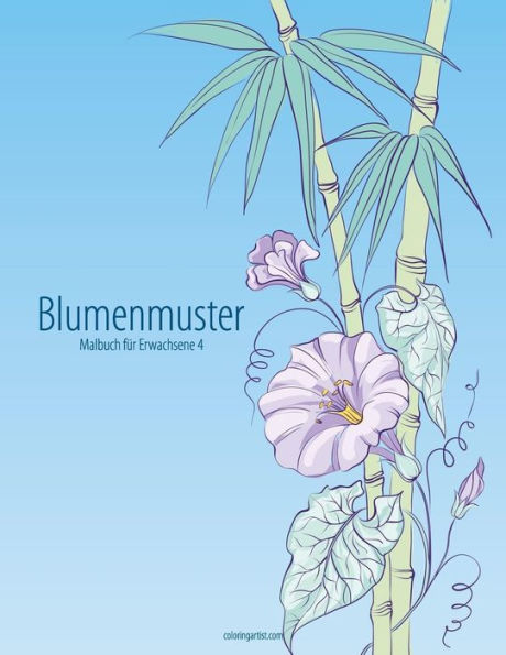 Blumenmuster-Malbuch für Erwachsene 4 (German Edition)