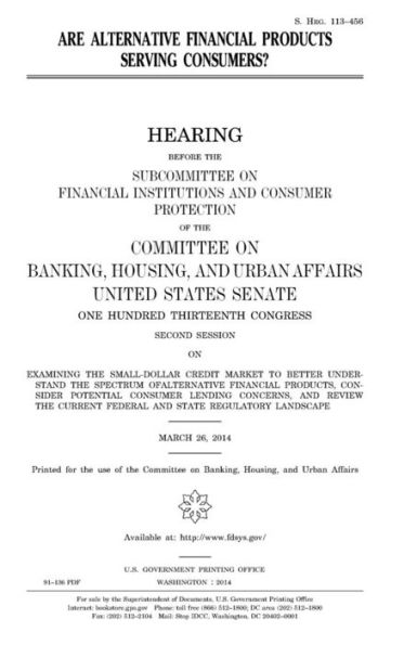 Are alternative financial products serving consumers?