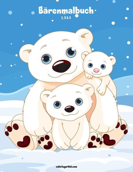 Bärenmalbuch 1, 2 & 3 (German Edition)