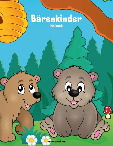 Bärenkinder-Malbuch 1 (German Edition)