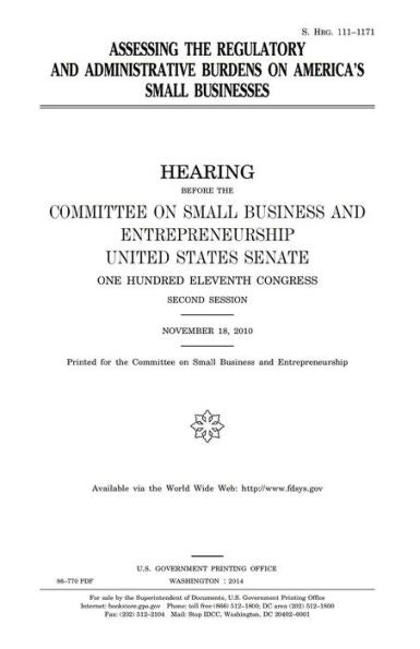Assessing the regulatory and administrative burdens on America’s small businesses