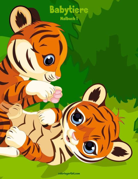 Babytiere-Malbuch 1 (German Edition)