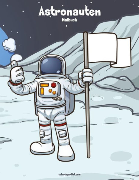 Astronauten-Malbuch 1 (German Edition)