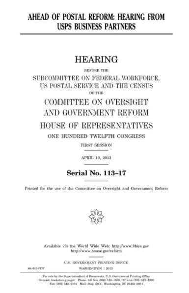 Ahead of postal reform