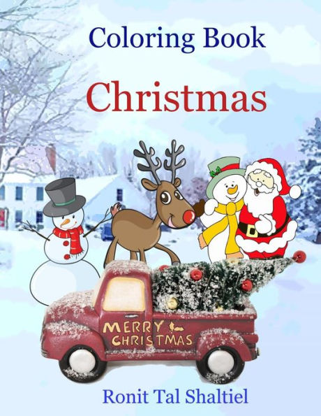 Coloring book- Christmas: Coloring and counting for kids ages 3-7 (Holiday Book for kids)