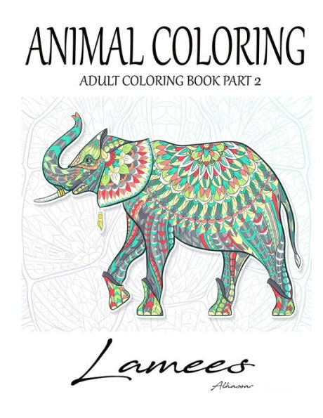 Coloración de animales: Libro de colorear para adultos, parte 2