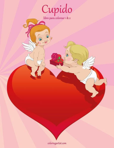 Cupido libro para colorear 1 & 2 (Spanish Edition)
