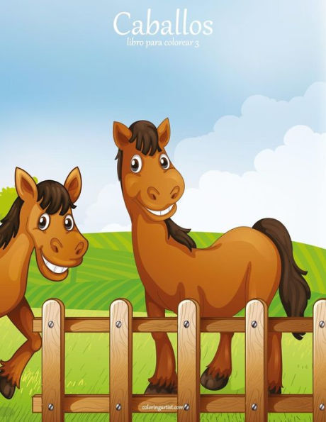 Caballos libro para colorear 3 (Spanish Edition)