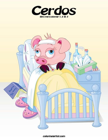Cerdos libro para colorear 1, 2 & 3 (Spanish Edition)
