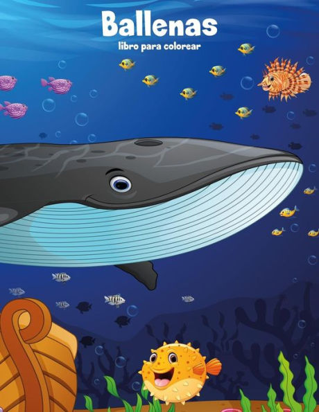 Ballenas libro para colorear 1 (Spanish Edition)