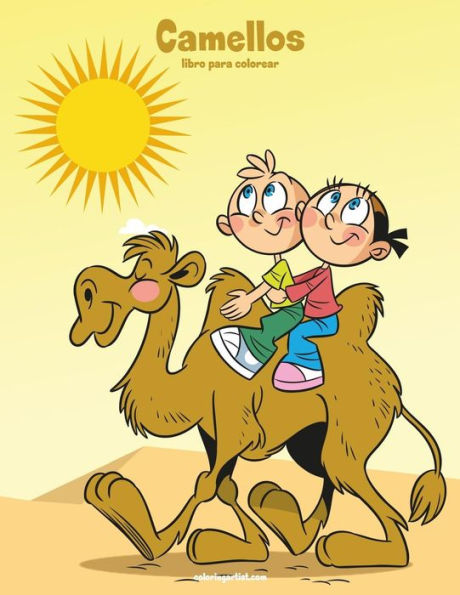 Camellos libro para colorear 1 (Spanish Edition)
