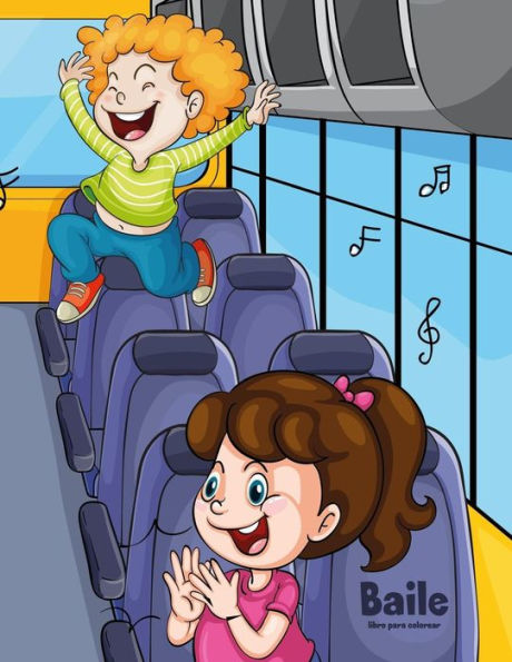 Baile libro para colorear 1 (Spanish Edition)