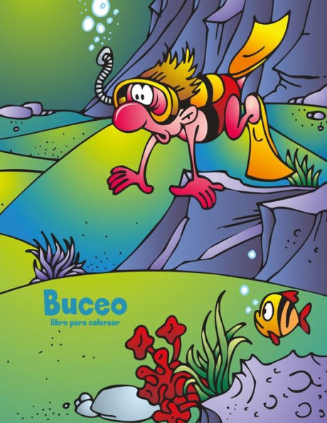 Buceo libro para colorear 1 (Spanish Edition)