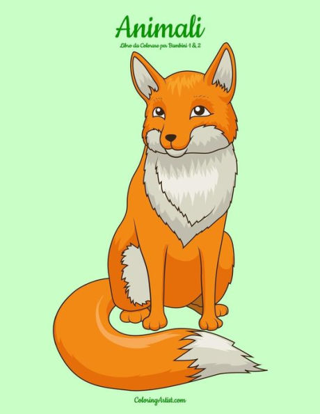 Animali Libro da Colorare per Bambini 1 & 2 (Animali Bambini) (Italian Edition)