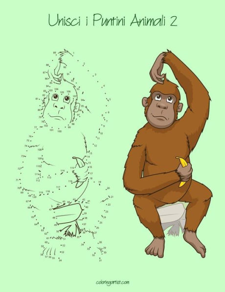 Animali in stile "Unisci i Puntini" per Bambini 2 (Italian Edition)