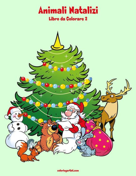Animali Natalizi Libro da Colorare 2 (Italian Edition)