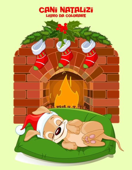 Cani Natalizi Libro da Colorare 1 (Italian Edition)