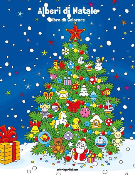 Alberi di Natale Libro da Colorare 1 (Italian Edition)