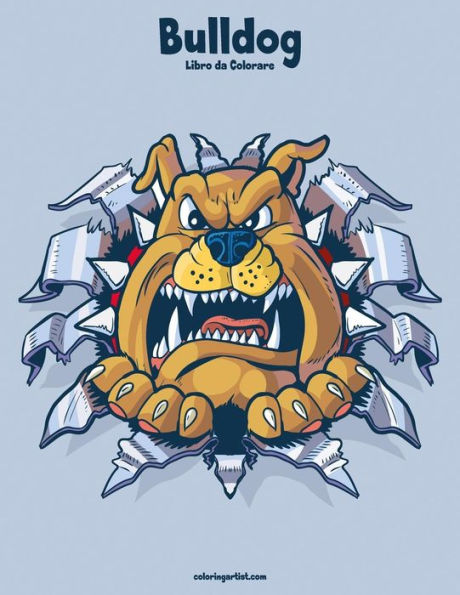 Bulldog Libro da Colorare 1 (Italian Edition)