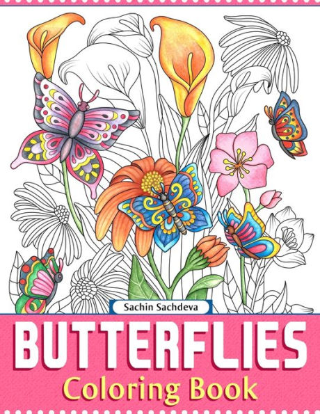 Mariposas: Libro para colorear para adultos