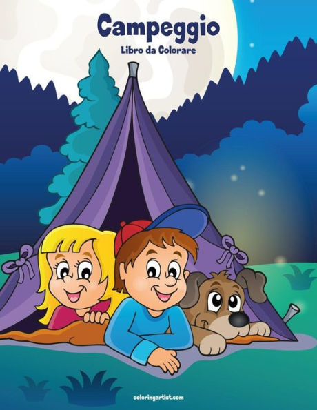 Campeggio Libro da Colorare 1 (Italian Edition)