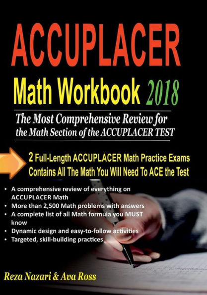 Cuaderno de ejercicios de matemáticas ACCUPLACER 2018: actividades integrales para dominar las habilidades matemáticas esenciales