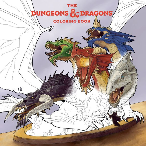 The Dungeons & Dragons Coloring Book: 80 Adventurous Line Drawings - 9781984862198