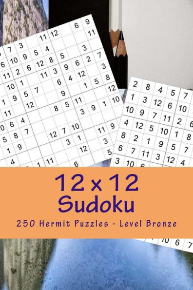 12 x 12 Sudoku - 250 Hermit Puzzles - Level Bronze: Great option to relax (12 x 12 PITSTOP)