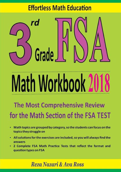 3rd Grade FSA Math Workbook 2018: The Most Comprehensive Review for the Math Section of the FSA TEST